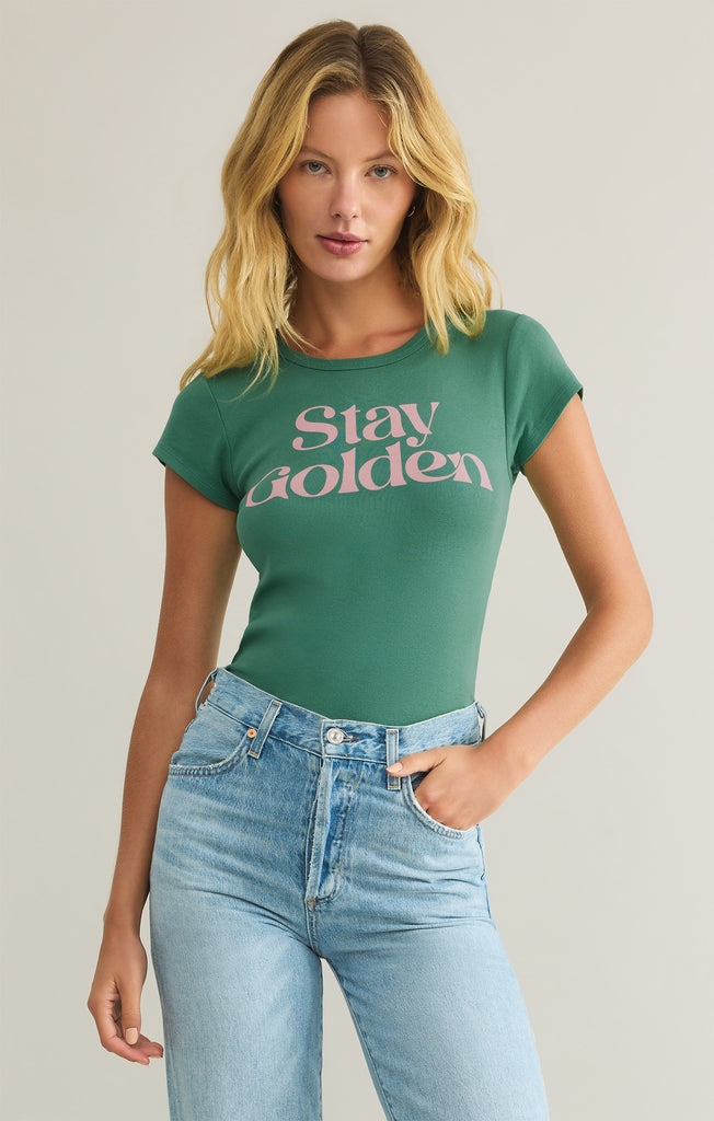 Stay Golden Cheeky Tee – Z SUPPLY