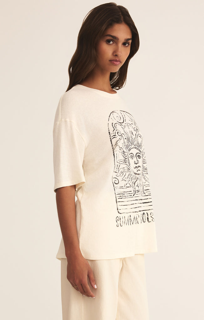 トップス melt the lady design tee Lauweion Women's Skull Print Drop Shoulder Tee Oversized