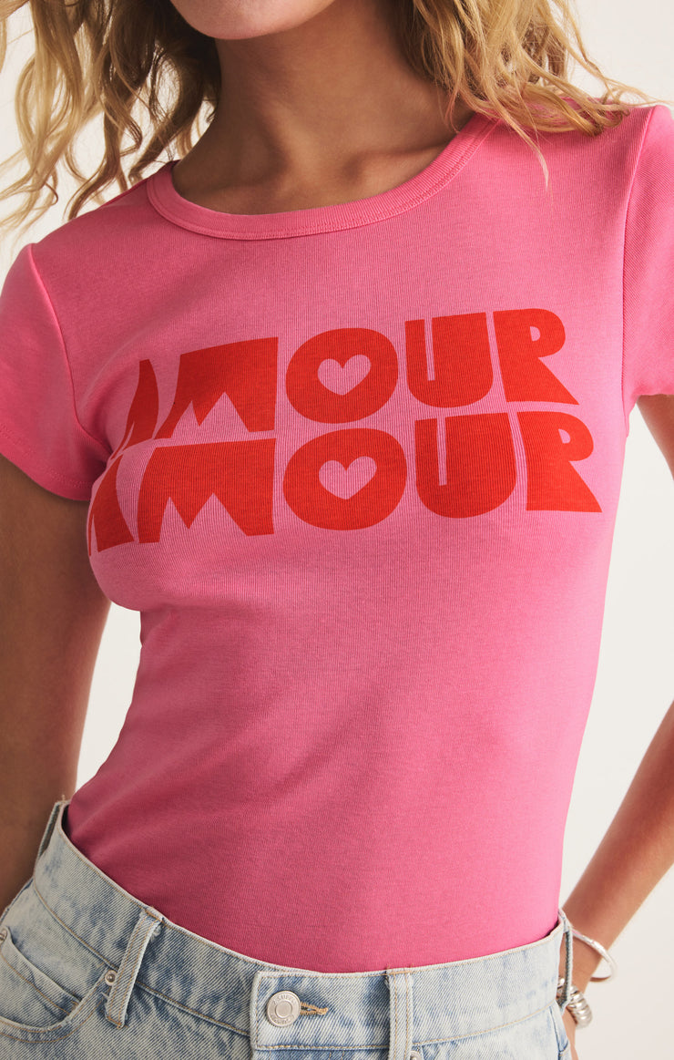 Tops Amour Cheeky Tee Chateau Rose