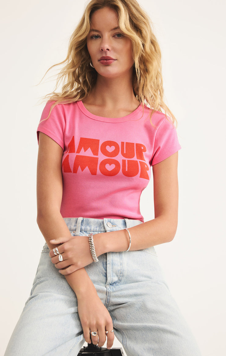 Tops Amour Cheeky Tee Chateau Rose