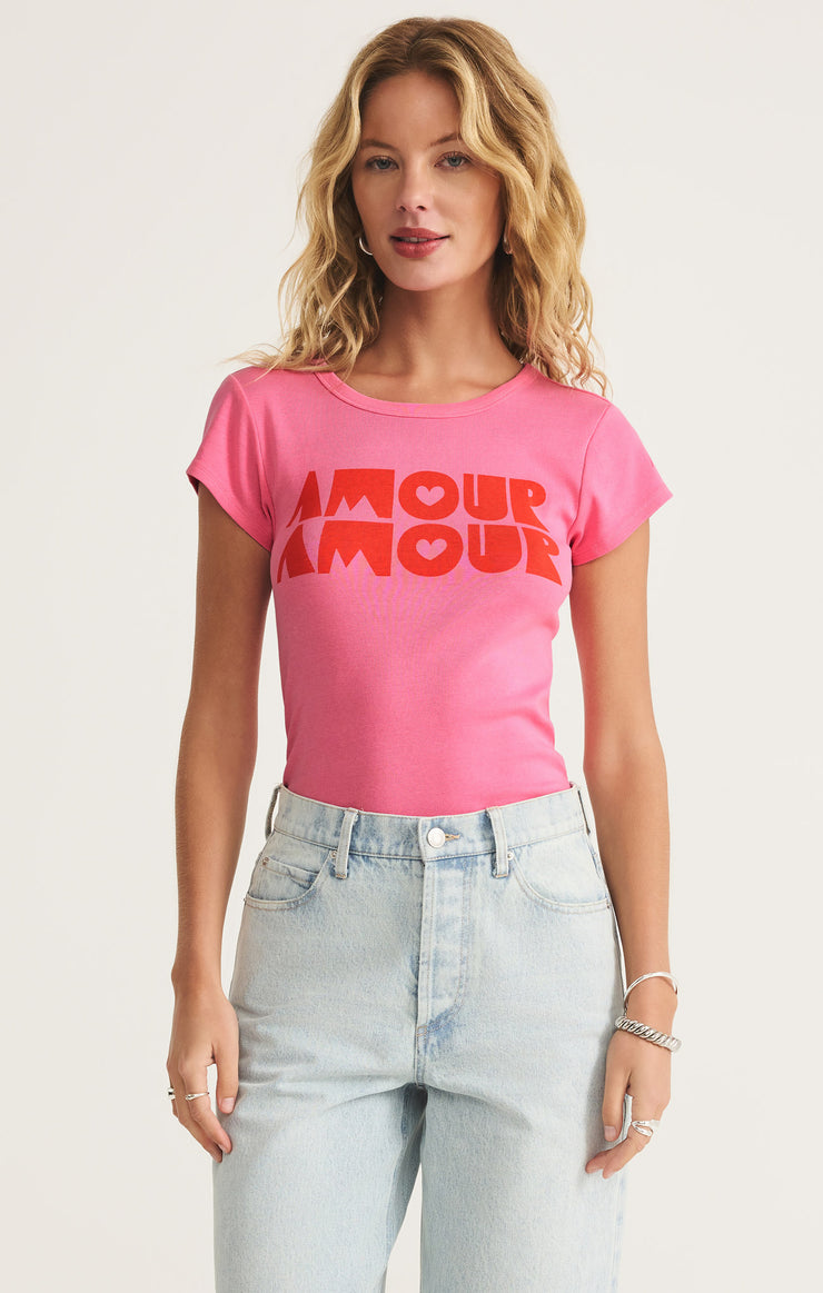 Tops Amour Cheeky Tee Chateau Rose