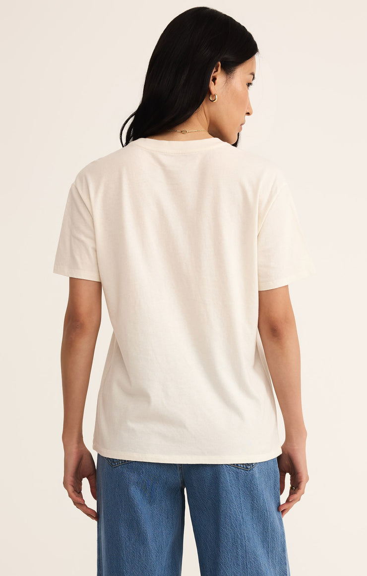 Tops Flag Boyfriend Tee Sea Salt
