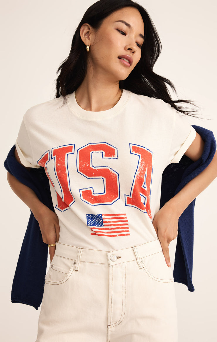 Tops Flag Boyfriend Tee Flag Boyfriend Tee