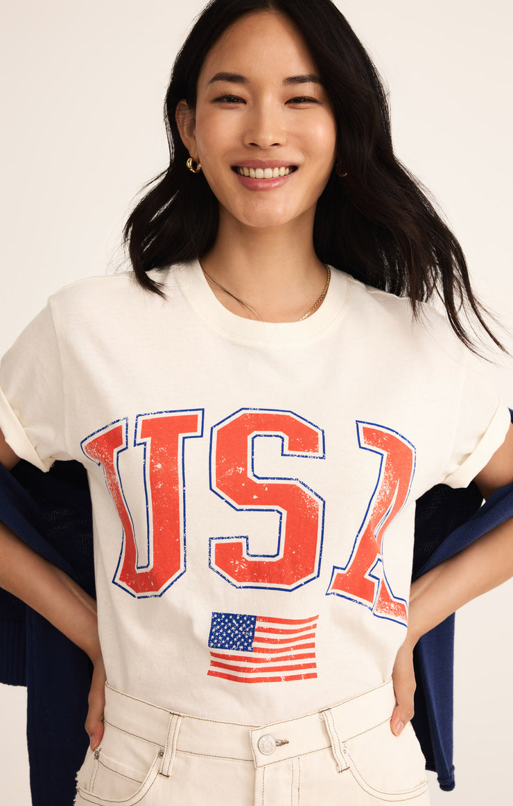 Tops Flag Boyfriend Tee Flag Boyfriend Tee