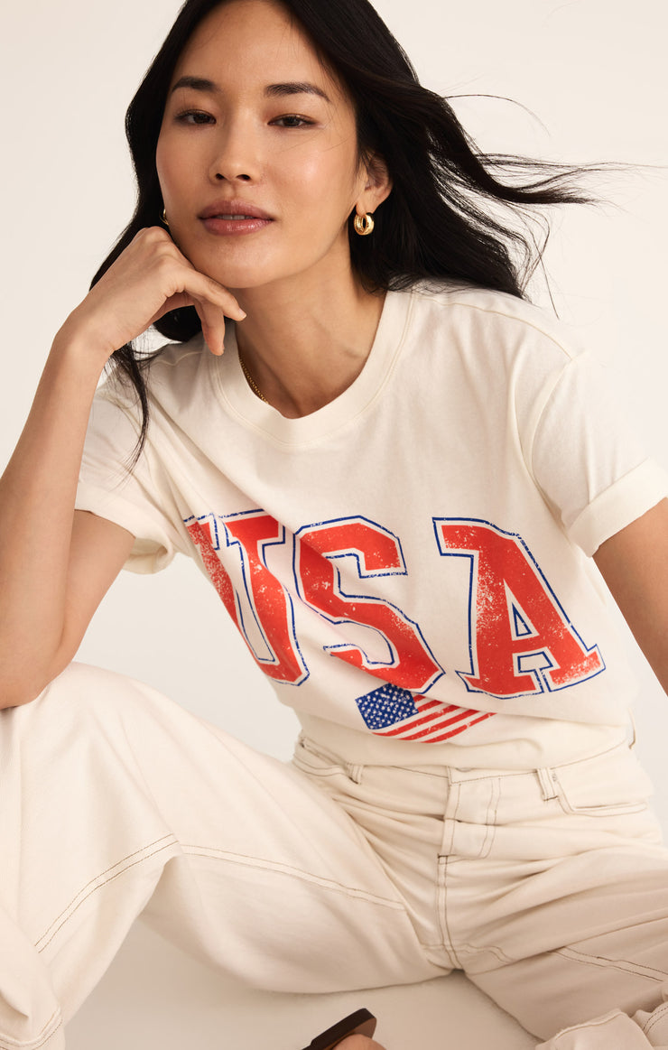 Tops Flag Boyfriend Tee Flag Boyfriend Tee