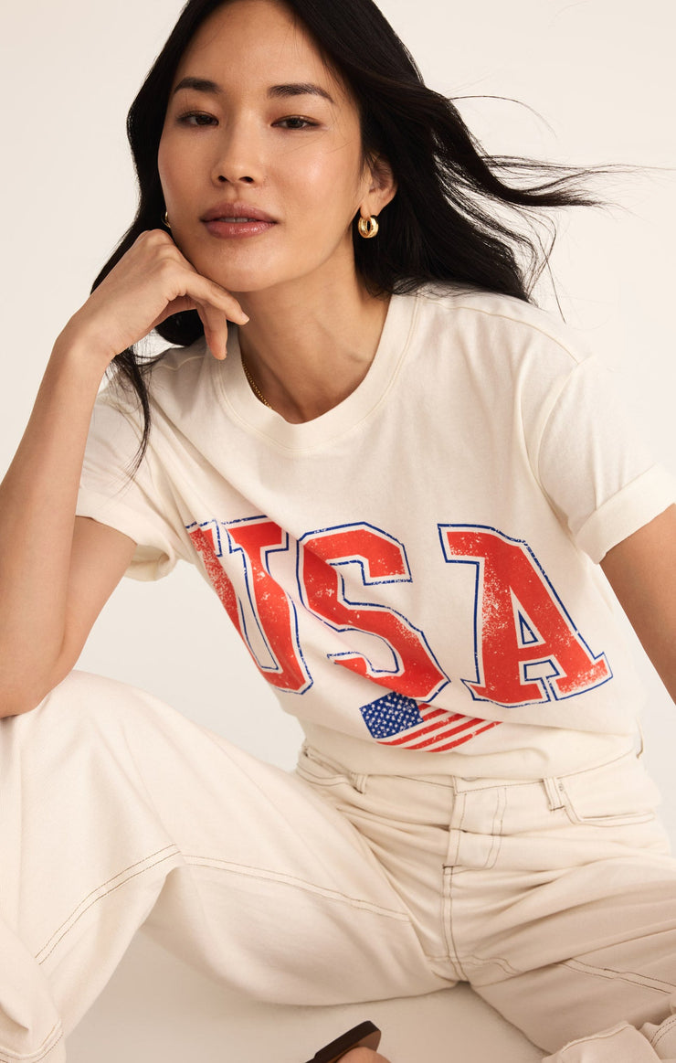Tops Flag Boyfriend Tee Flag Boyfriend Tee