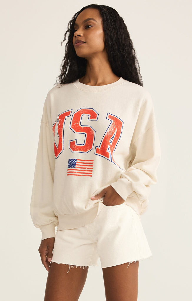 トップス ACLENT / Daily sweat shirt Flag Sunday Sweatshirt – Z SUPPLY
