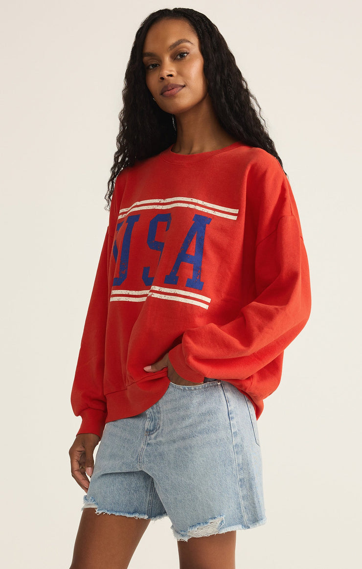 Tops USA Sunday Sweatshirt USA Sunday Sweatshirt