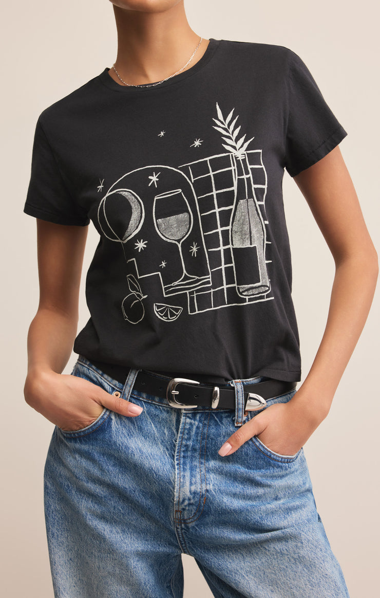 Tops Picnic Tourist Tee Black Sand