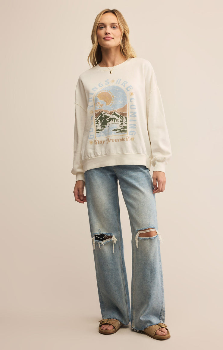 Tops Grounded Sunday Sweatshirt Grounded Sunday Sweatshirt