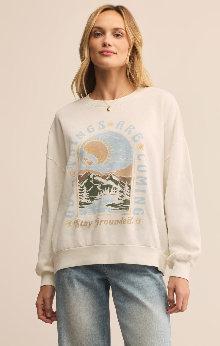 Tops Grounded Sunday Sweatshirt Grounded Sunday Sweatshirt