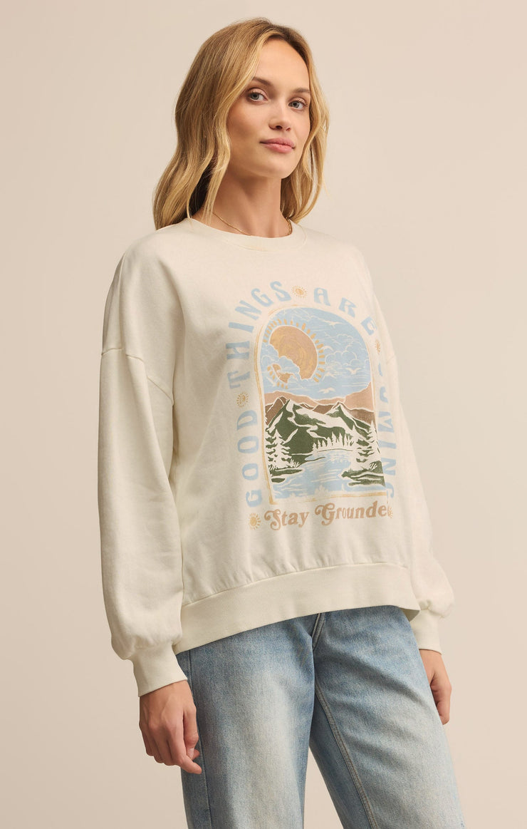 Tops Grounded Sunday Sweatshirt Grounded Sunday Sweatshirt