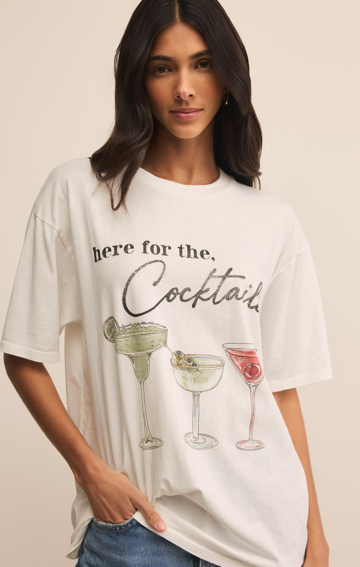 Tops Cocktails City Tee Sea Salt