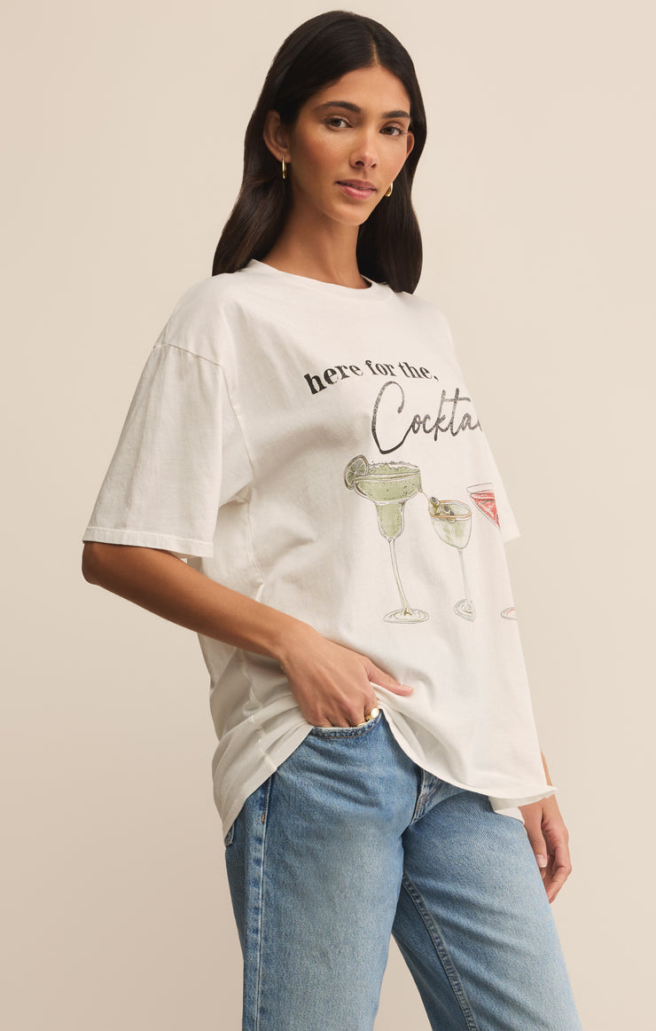 Tops Cocktails City Tee Sea Salt