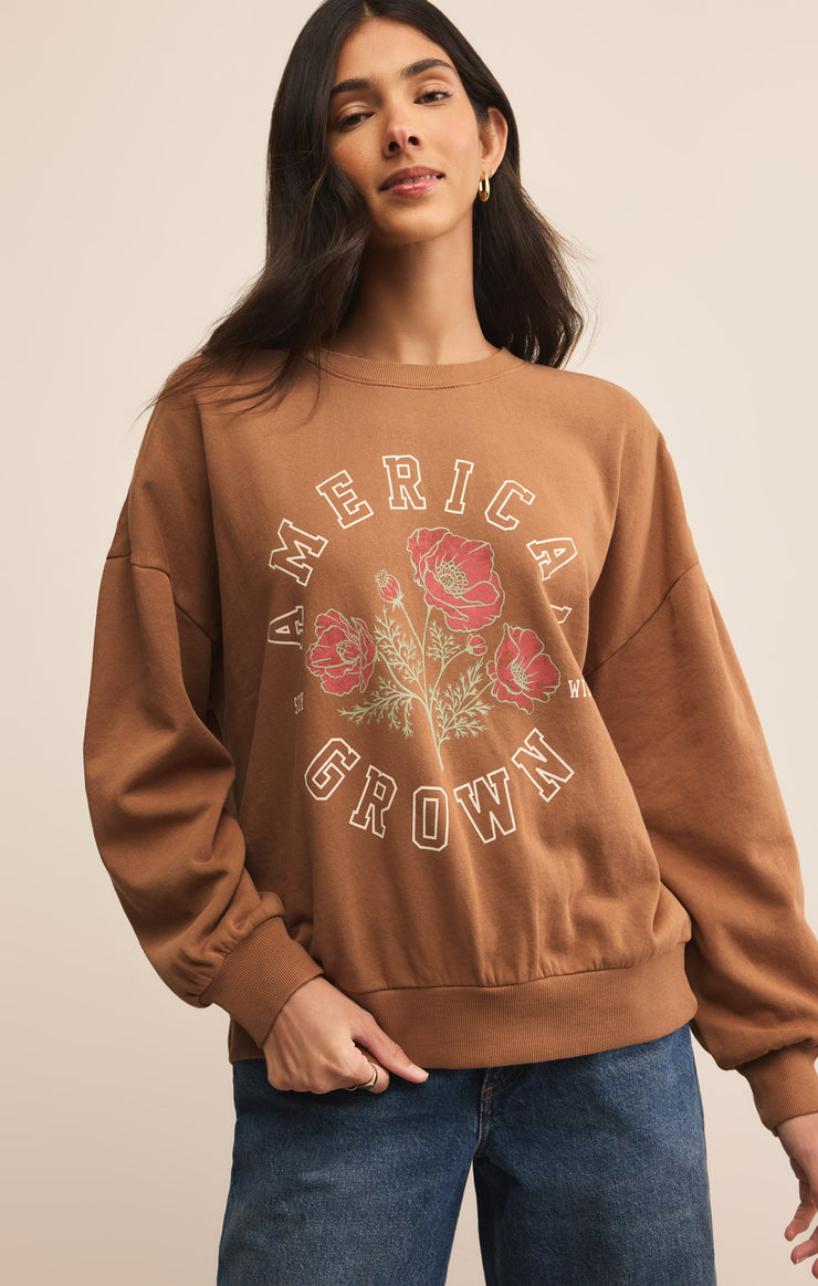 Tops Stay Wild Sunday Sweatshirt Coconut