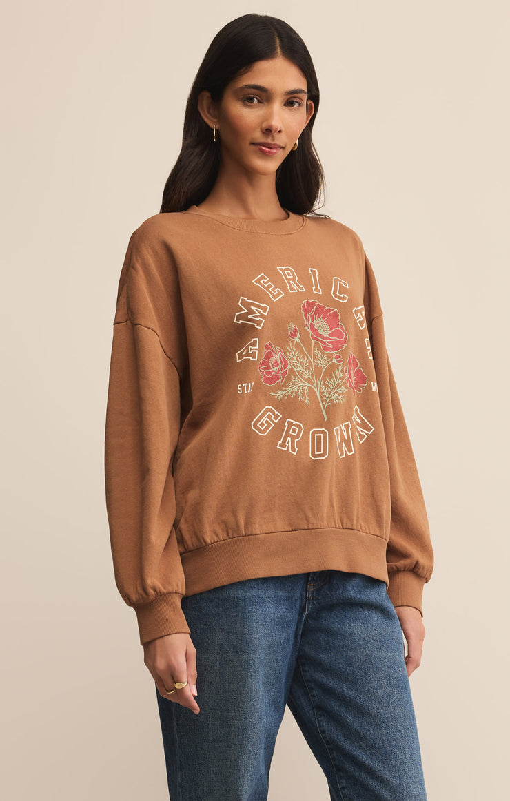 Tops Stay Wild Sunday Sweatshirt Coconut