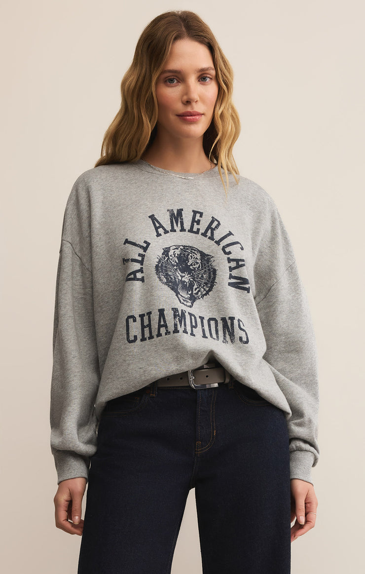 Tops Champs Sunday Sweatshirt Classic Heather Grey