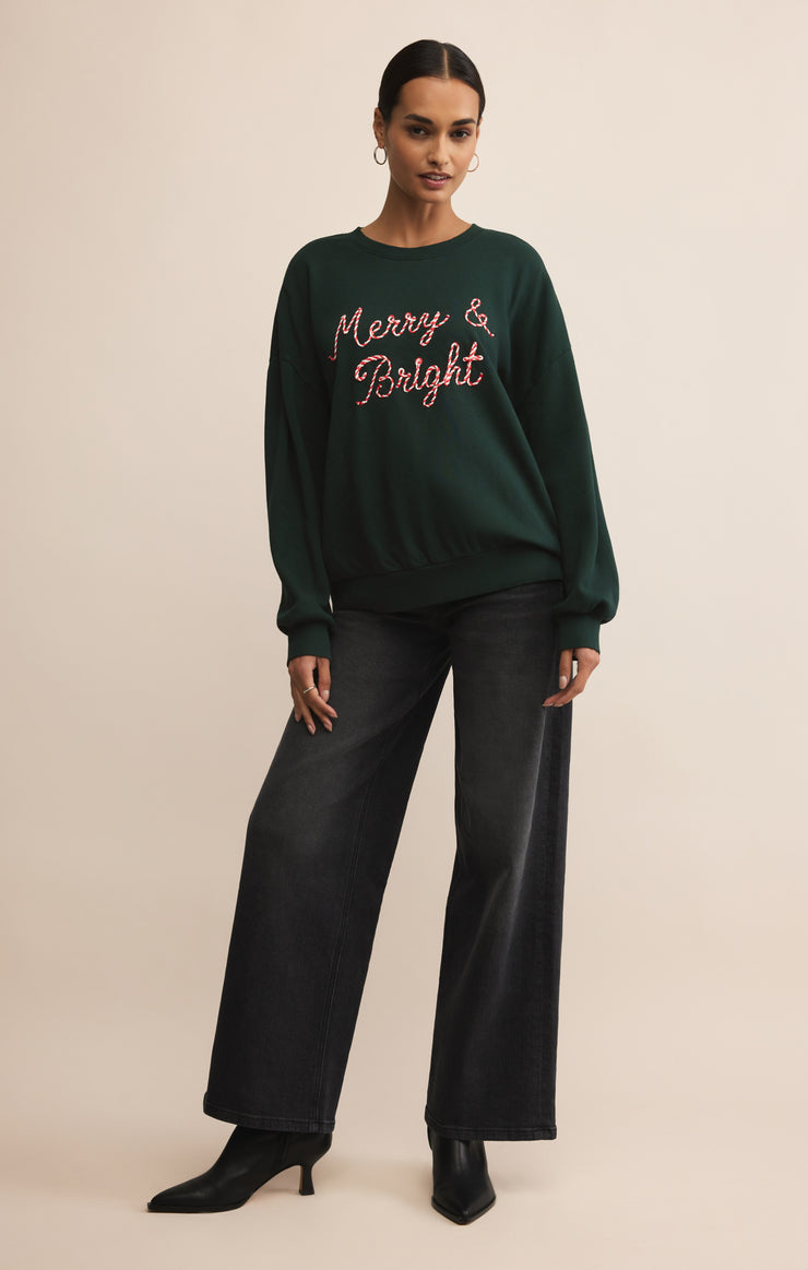 Tops Bright Sunday Sweatshirt Garland Green