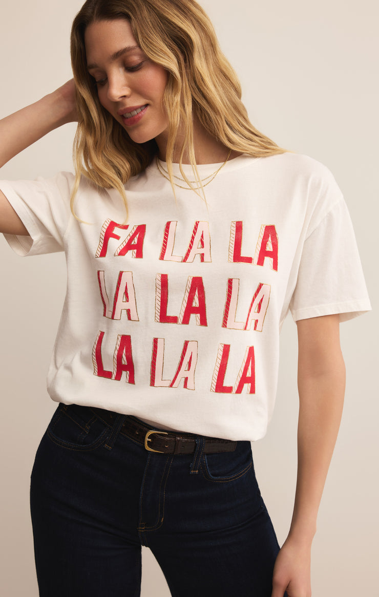Tops Falalala Boyfriend Tee Sea Salt