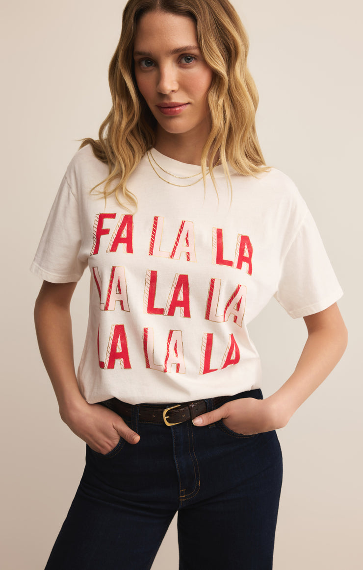Tops Falalala Boyfriend Tee Sea Salt
