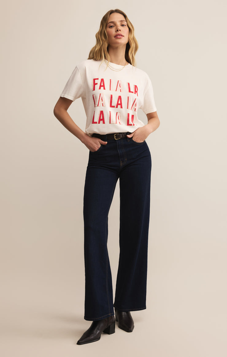 Tops Falalala Boyfriend Tee Sea Salt