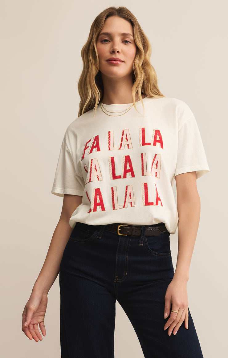 Tops Falalala Boyfriend Tee Sea Salt