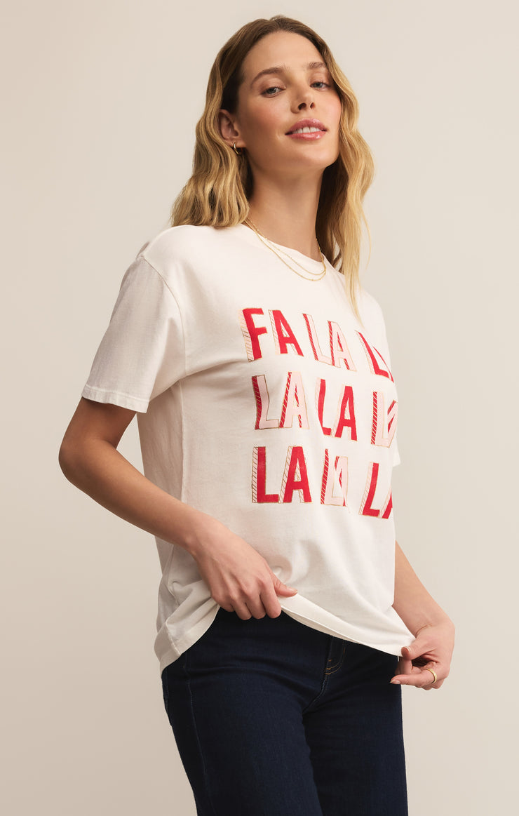 Tops Falalala Boyfriend Tee Sea Salt