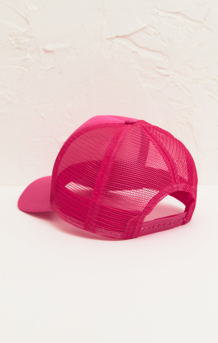 Accessories Cocktails Trucker Hat Rose Red