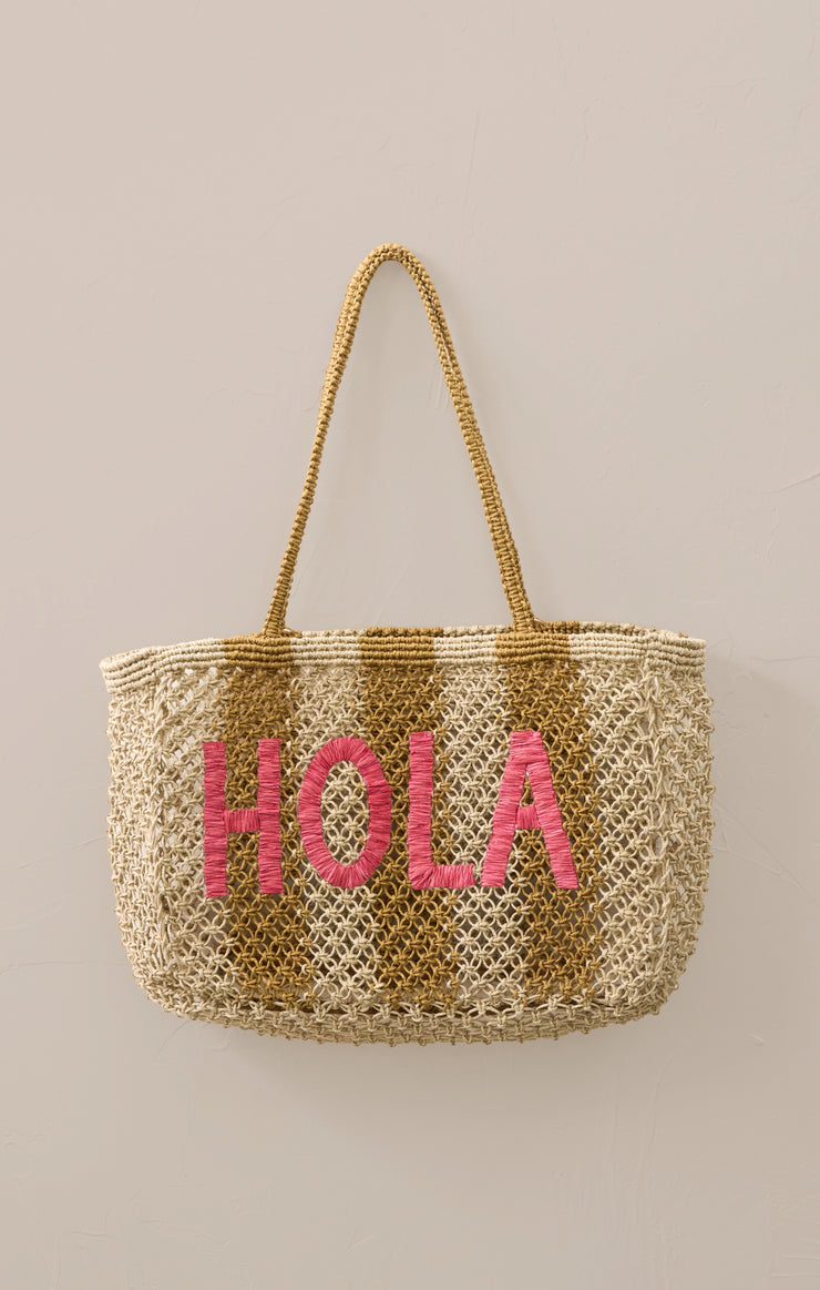 Accessories Woven Jute Tote Bag Desert Light