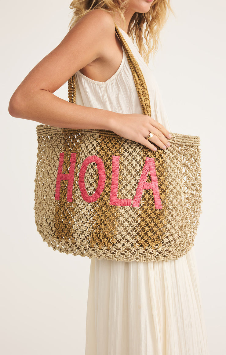 Accessories Woven Jute Tote Bag Desert Light