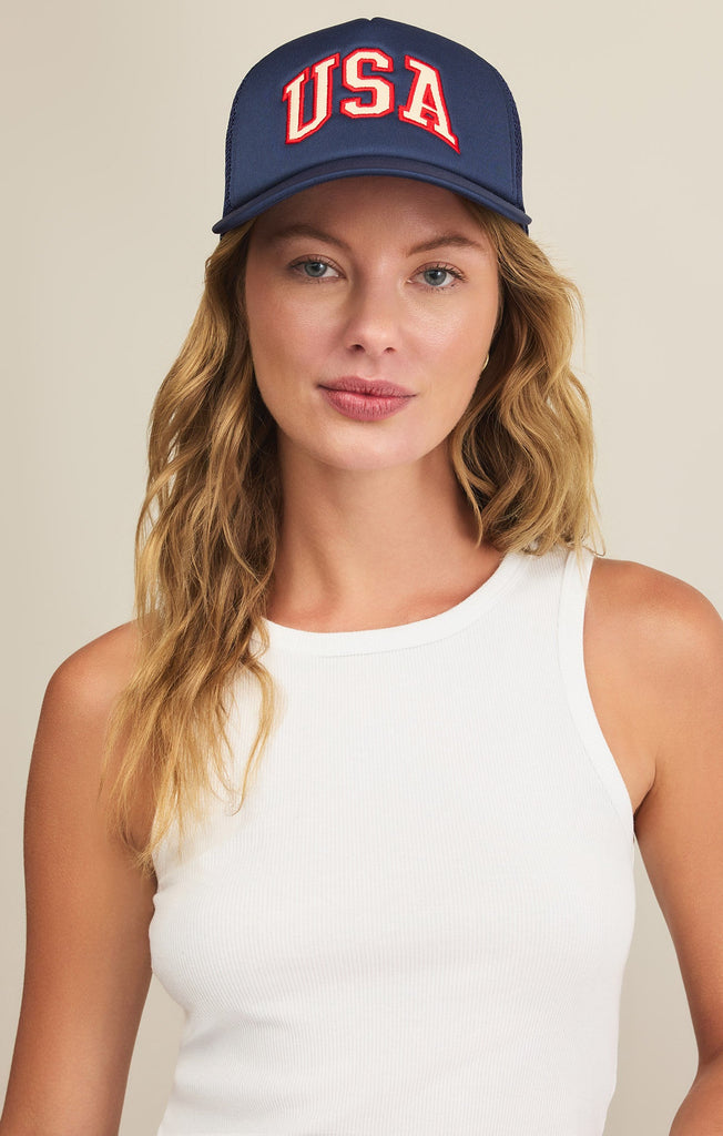【Atiissu】25SS / Appliquer Cap USA Applique Trucker Hat – Z SUPPLY