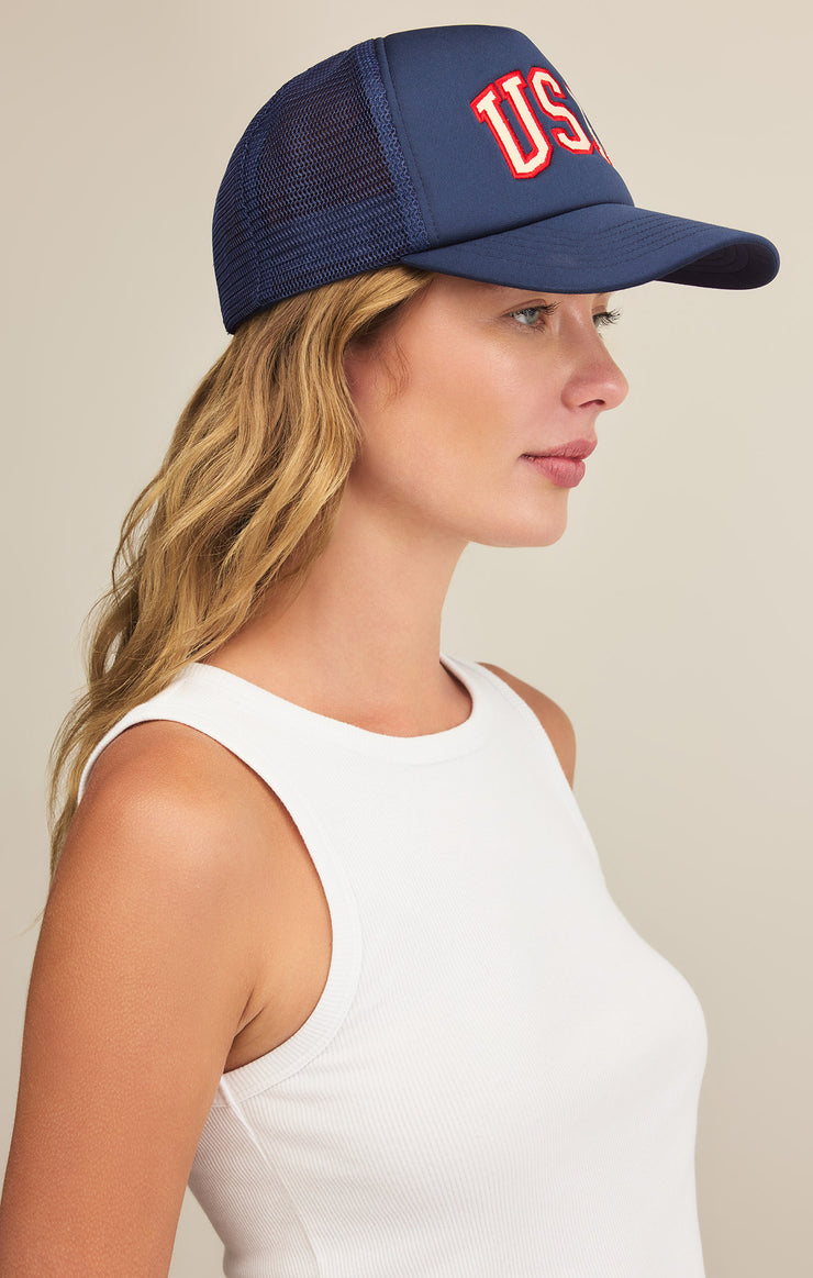 Accessories USA Applique Trucker Hat USA Applique Trucker Hat