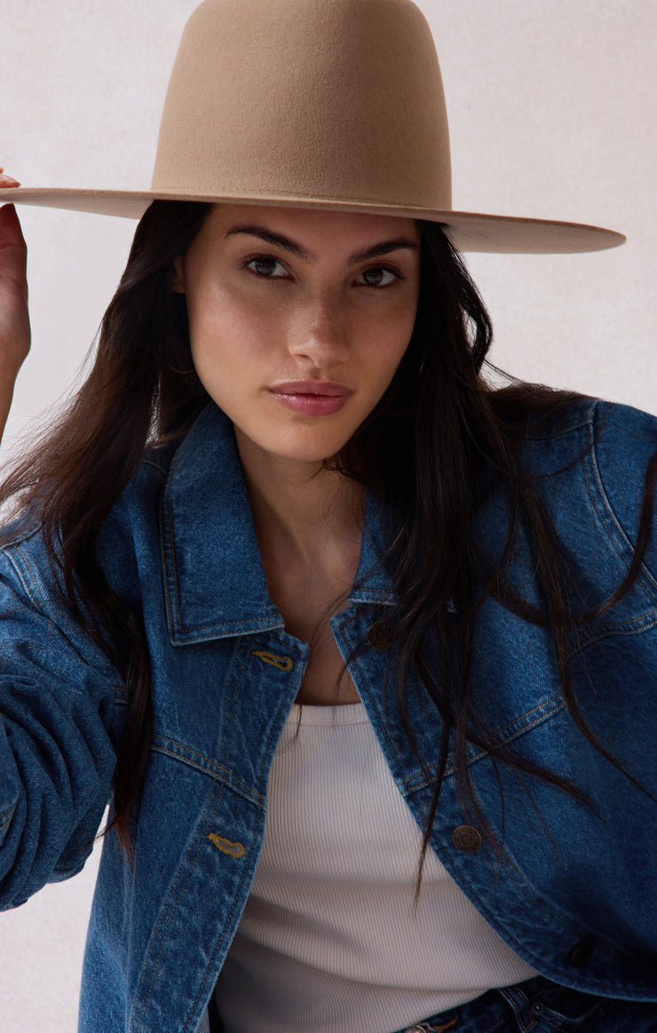 Accessories Gigi Pip Dakota Wide Brim Hat Brown