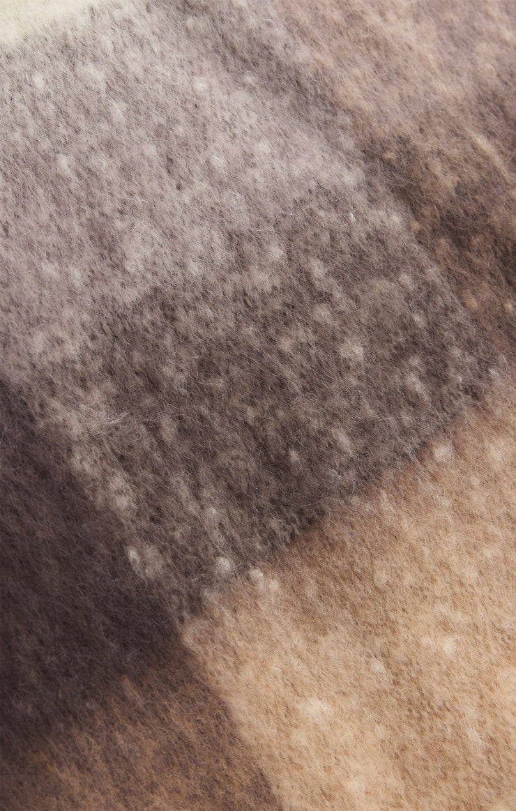 Accessories Plaid I Met You Scarf Warm White