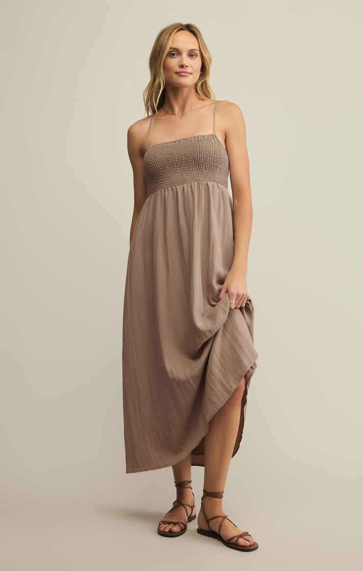 Dresses Beachside Midi Dress Iced Coffee