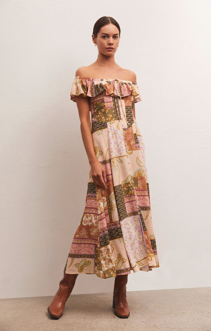 Dresses Veda Off Shoulder Midi Dress Multi