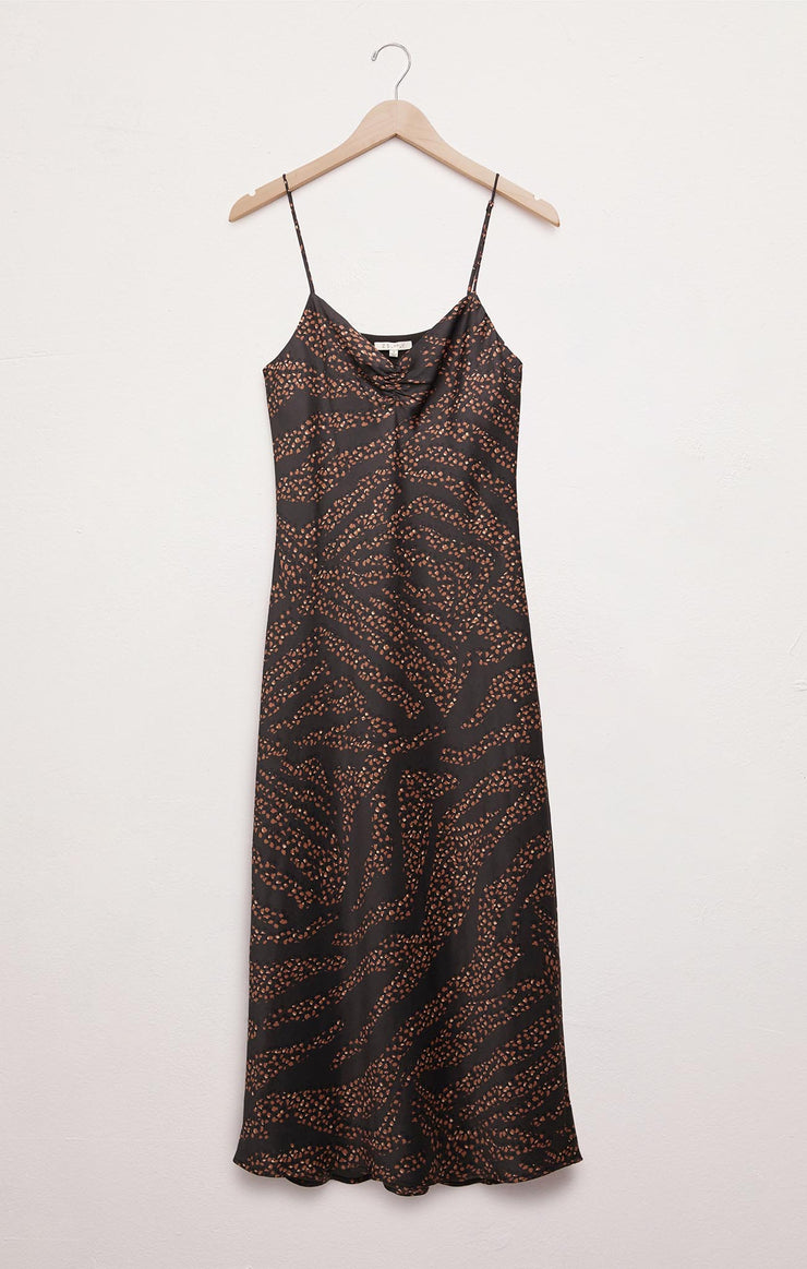 Dresses Lark Wild Dot Slip Midi Dress Black