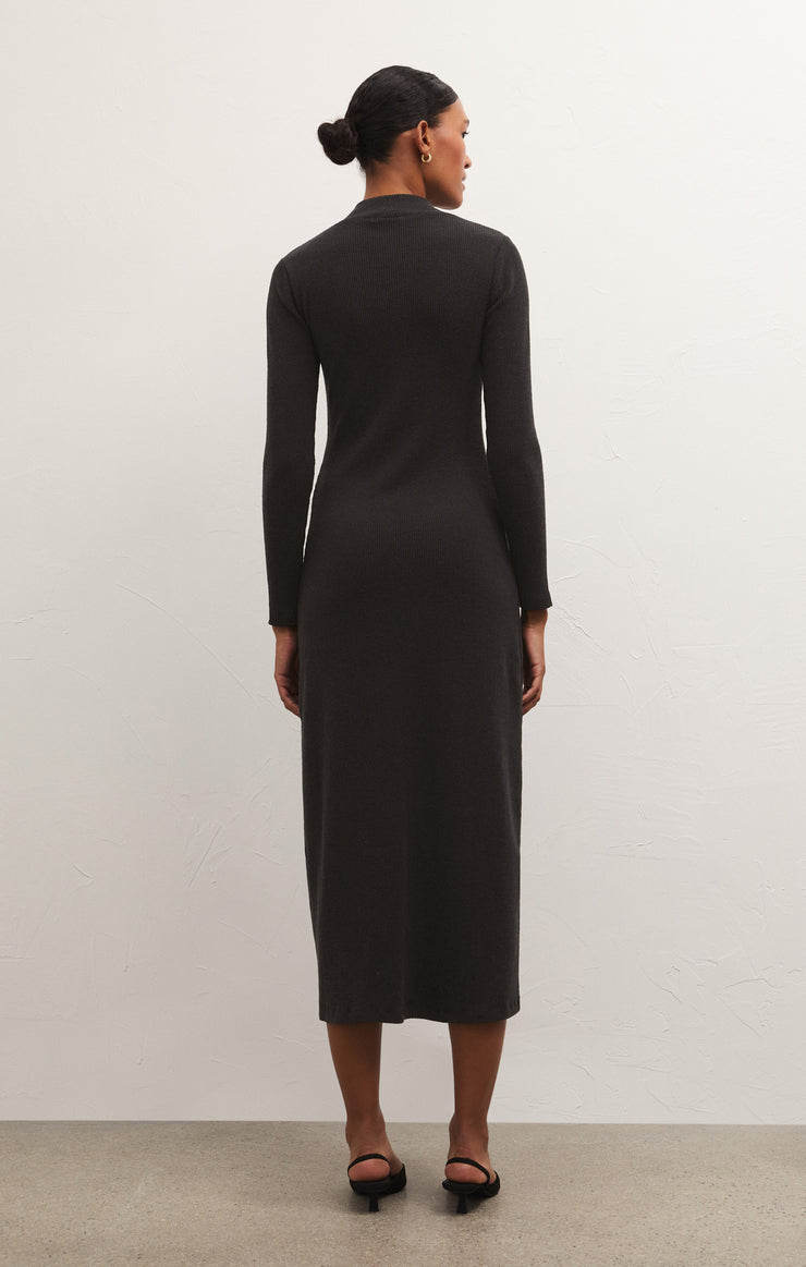 Dresses Ophelia Mock Neck Midi Dress Black