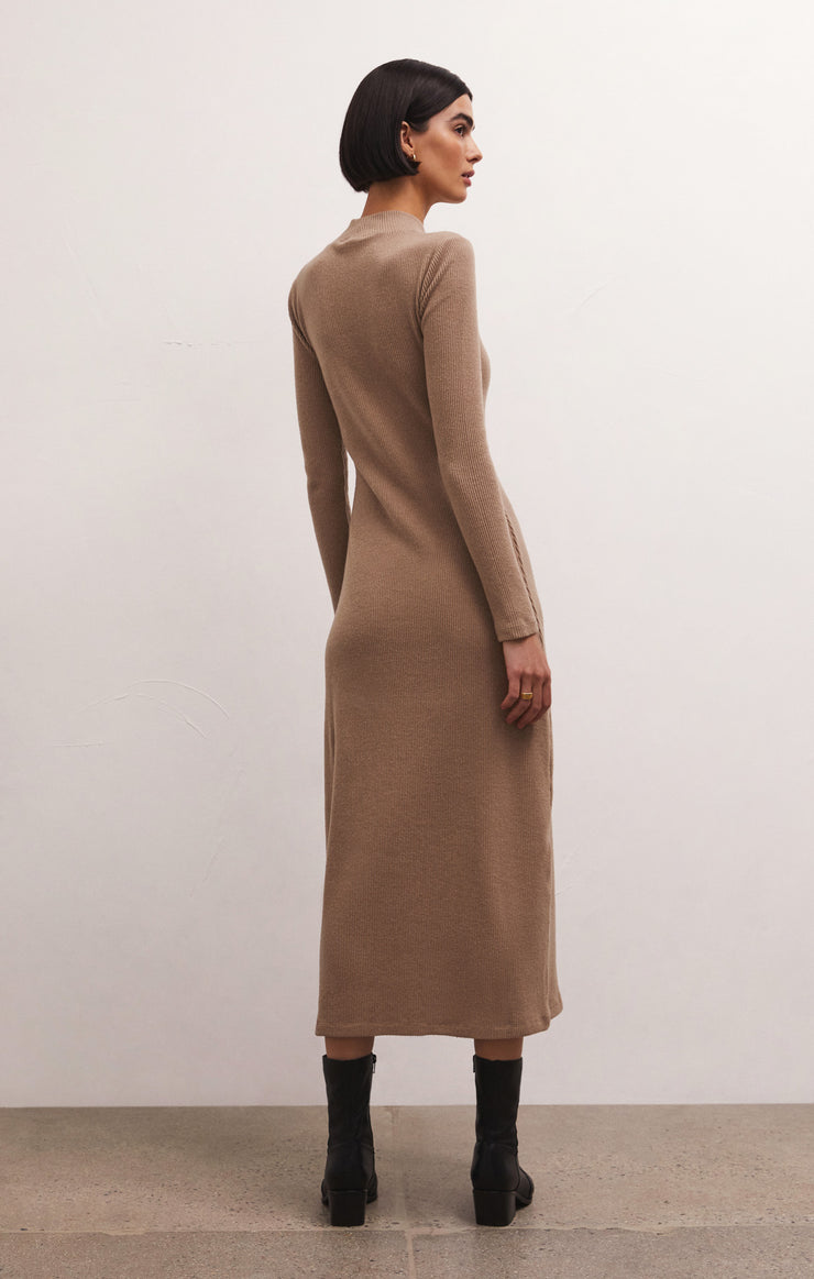 Dresses Ophelia Mock Neck Midi Dress Chai