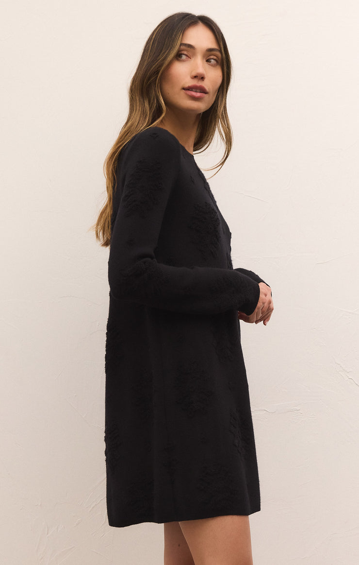 Dresses Lena Jacquard Sweater Mini Dress Black