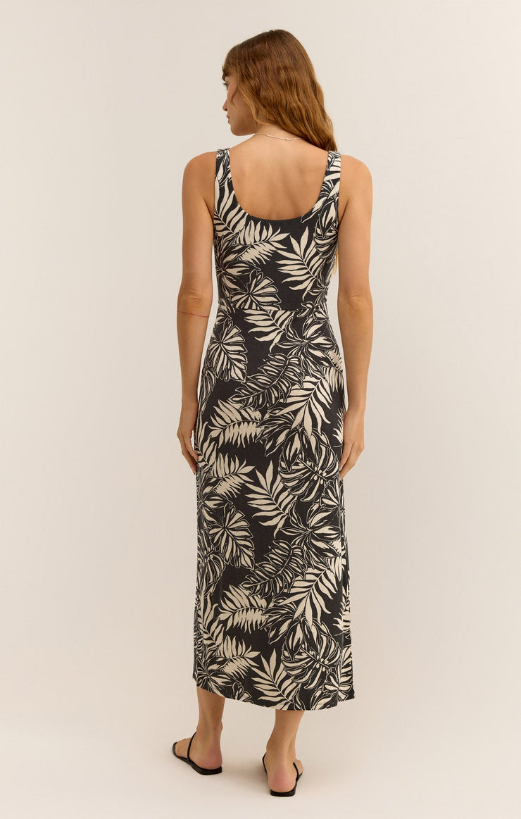 Dresses Melbourne Sandy Bay Palm Midi Dress Black
