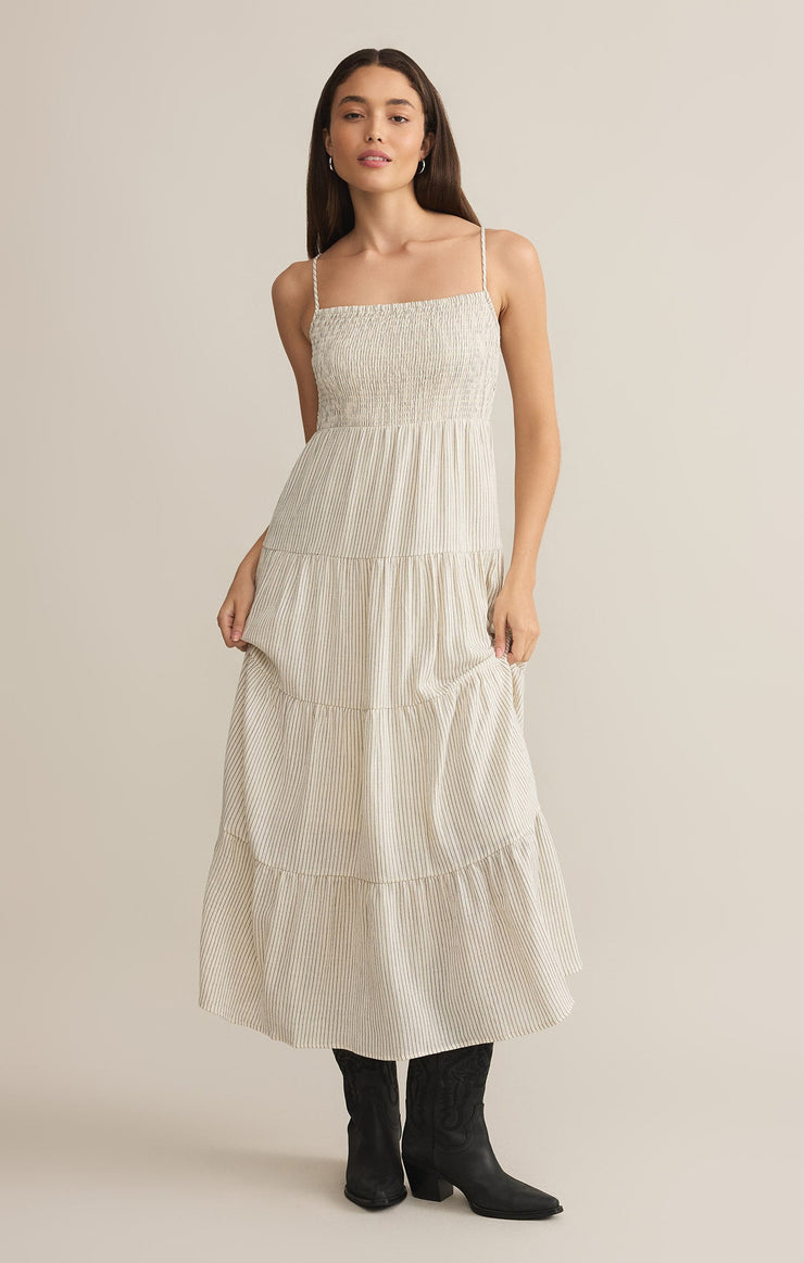 Dresses Balos Striped Gauze Maxi Dress Natural