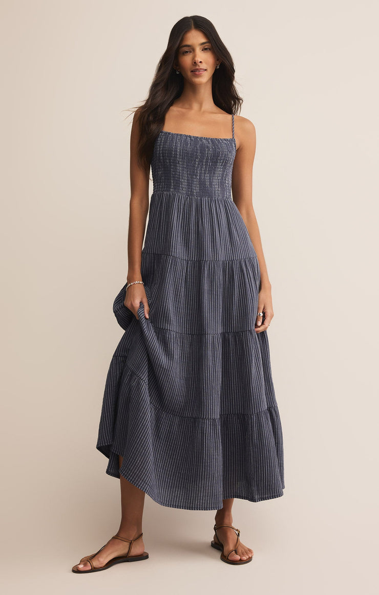Dresses Balos Striped Gauze Maxi Dress Balos Striped Gauze Maxi Dress