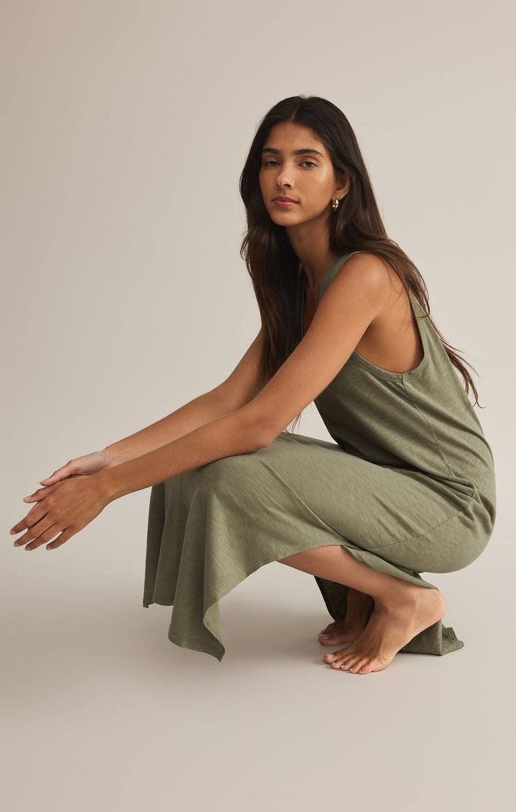 Dresses Coastline Cotton Jersey Midi Dress Coastline Cotton Jersey Midi Dress