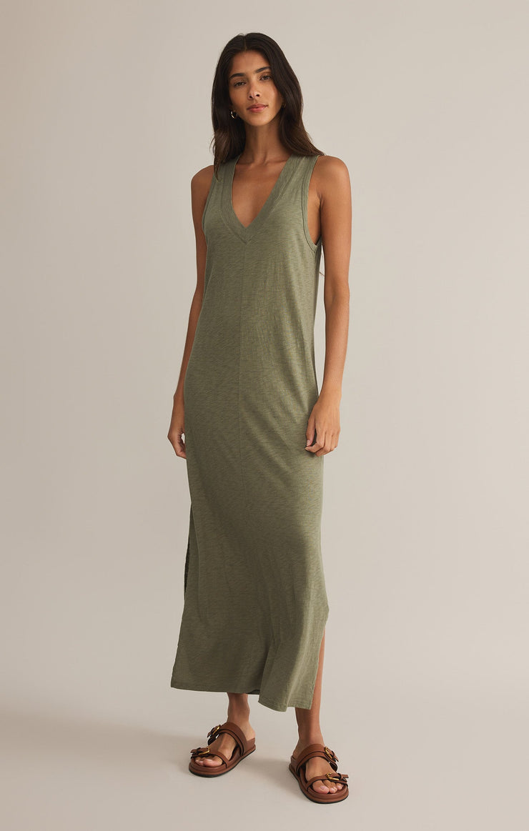 Dresses Coastline Cotton Jersey Midi Dress Coastline Cotton Jersey Midi Dress