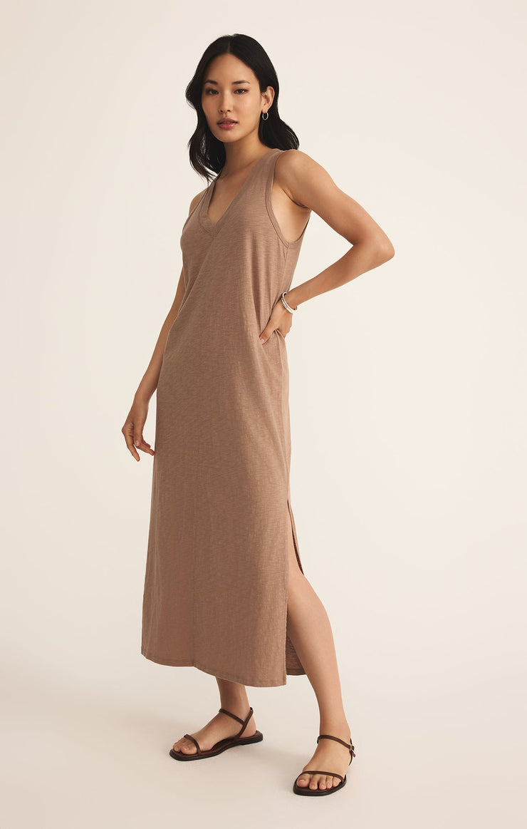 Dresses Coastline Cotton Jersey Midi Dress Coastline Cotton Jersey Midi Dress