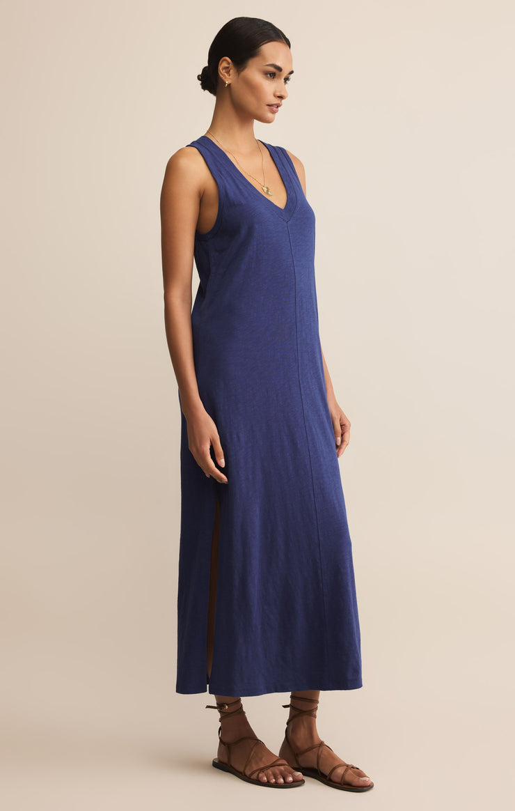 Dresses Coastline Cotton Jersey Midi Dress Yacht Blue