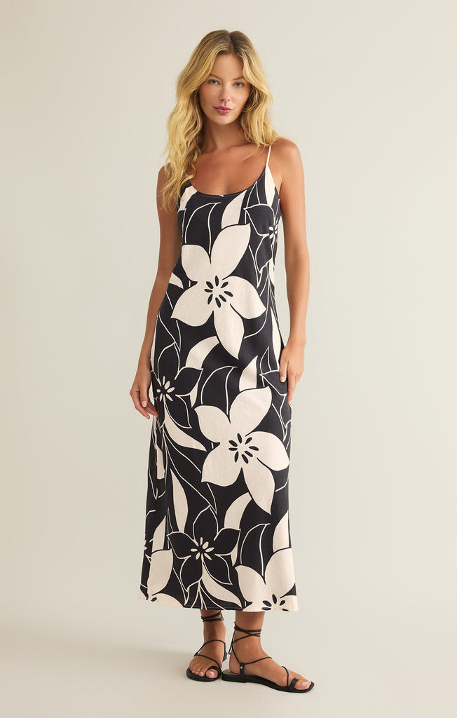 【美品】andmary Cecily check long dress ZD251349_BLK_FB_2_547f4bc1-