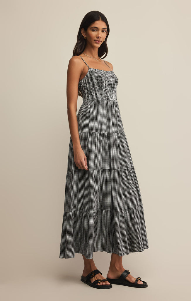 Anduze Belted Check Dress Sサイズ 9月中旬発送】Anduze Belted Check Dress