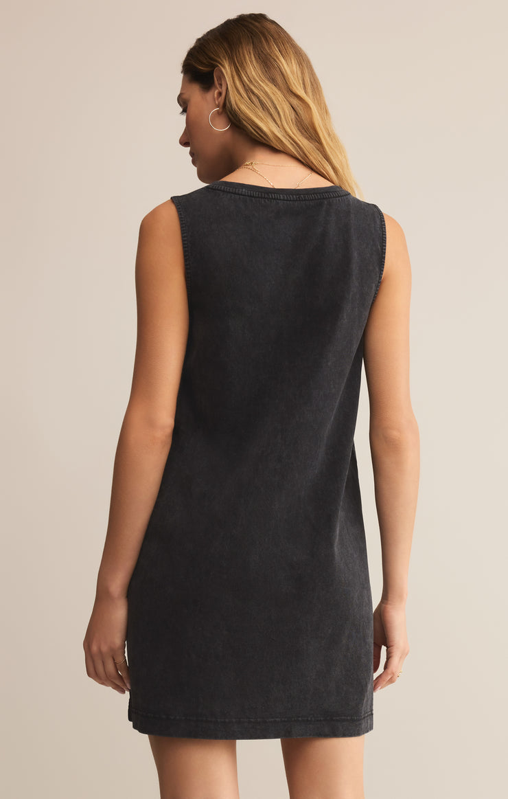 Dresses Sloane V-Neck Mini Dress Washed Black